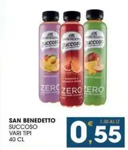 SeBón Supermercati San benedetto succoso vari tipi offerta