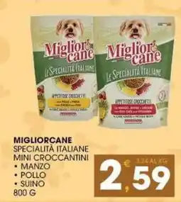 SeBón Supermercati Migliorcane specialità italiane mini croccantini offerta