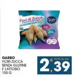 SeBón Supermercati Garbo fiori zucca senza glutine e lattosio offerta
