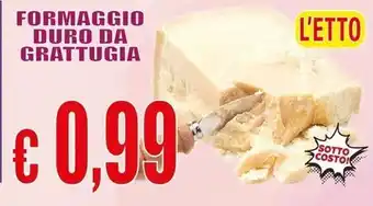 Supermercato Papale Formaggio duro da grattugia offerta