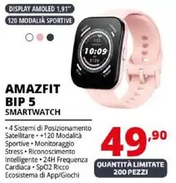 Comet AMAZFIT BIP 5 smartwatch offerta