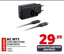 Comet Lenovo AC M11 CARICABATTERIE ZG38C05739 offerta