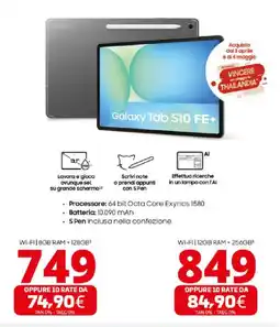 Comet Galaxy Tab S1O FE+ offerta