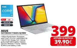 Comet ASUS Notebook F1504ZA-NJ788W offerta