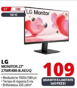 Comet LG Monitor 27" 27MR400-B.AEUQ offerta