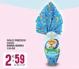 Sisa Dolci preziosi uovo bimba/bimbo offerta