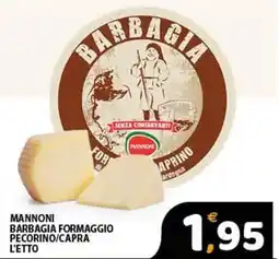 Premium Supermercati Mannoni barbagia formaggio pecorino/capra l'etto offerta