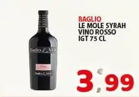 Premium Supermercati Baglio le mole syrah vino rosso igt offerta