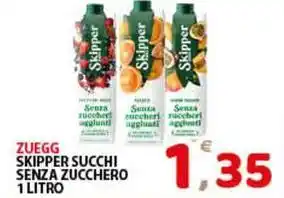 Premium Supermercati Zuegg skipper succhi senza zucchero offerta