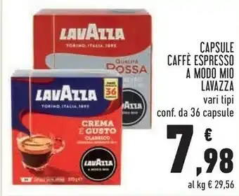 Conad Capsule caffe espresso a modo mio offerta