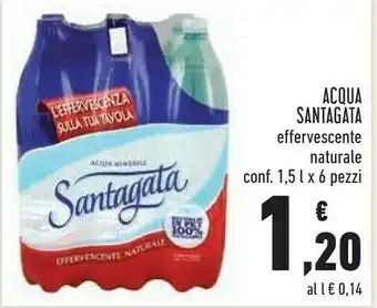 Conad Acqua minerale naturale effervescente naturale offerta