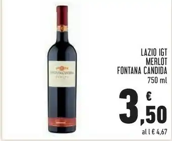 Conad Fontana candida lazio igt merlot offerta