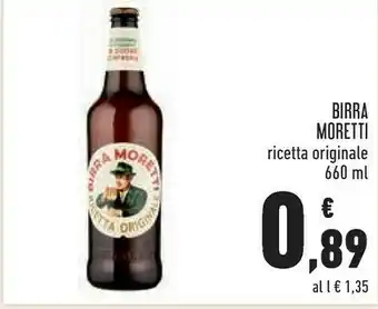 Conad Birra moretti - birra moretti 660 g(ml) offerta
