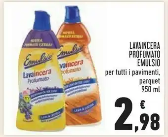 Conad Emulsio lavaincera profumato parquet 950 ml offerta
