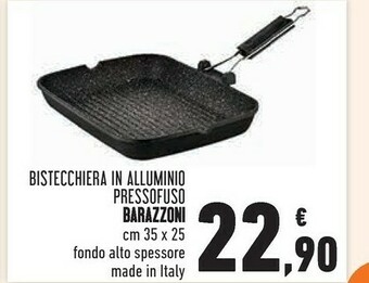 Bistecchiera in alluminio pressofuso