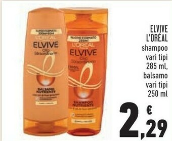 Conad Elvive shampoo offerta