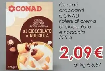 Conad Conad cereali croccanti 375 g offerta