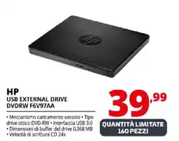 Comet HP 99 USB external drive DVDRW F6V97AA offerta