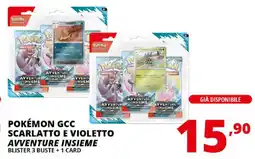 Comet Pokémon gcc scarlatto e violetto avventure insieme blister 3 buste + 1 card offerta