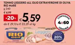 Bennet Tonno leggero all olio extravergine di oliva RIO MARE offerta