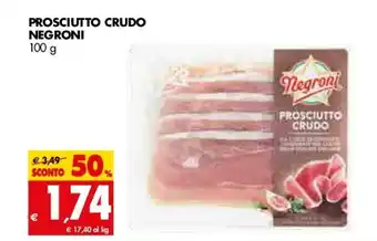 Tigros Negroni Prosciutto Crudo 100g offerta