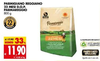 Parmareggio Parmigiano Reggiano 22 Mesi D.O.P. 800g