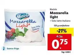 Lidl Merivio Mozzarella light offerta