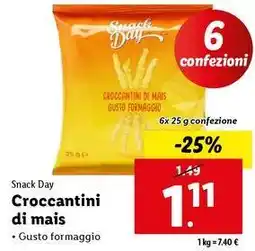 Lidl Snack Day Croccantini di mais offerta