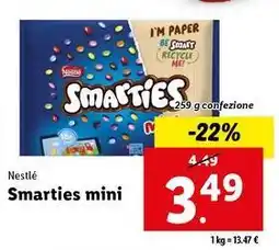 Lidl Nestlé Smarties mini offerta