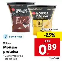 Lidl Milbona Mousse proteica offerta