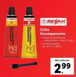 Lidl REXAN Colla bicomponente offerta