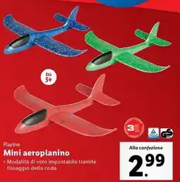 Lidl Playtive Mini aeroplanino offerta