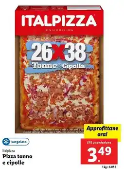 Lidl Italpizza Pizza tonno e cipolle offerta