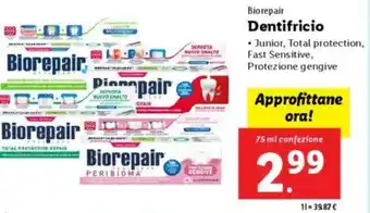 Lidl Biorepair Dentifricio` offerta