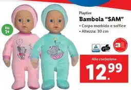 Lidl Playtive Bambola “SAM” offerta