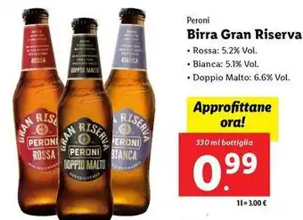 Lidl Peroni Birra Gran Riserva offerta