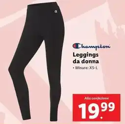 Lidl Champion leggings da donna offerta