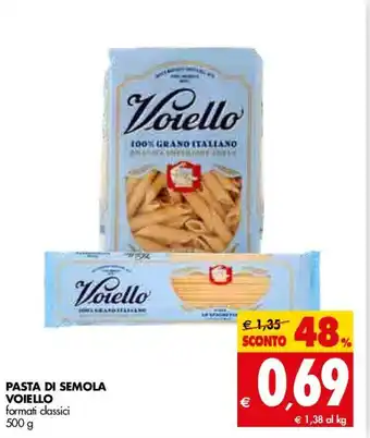 Tigros Voiello Pasta Di Semola 500g offerta
