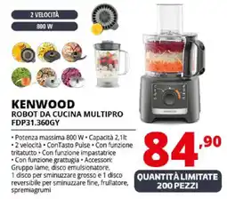 Comet KENWOOD ROBOT DA CUCINA MULTIPRO FDP31.360GY offerta