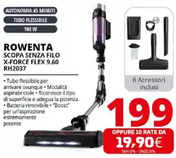 Comet ROWENTA SCOPA SENZA FILO X-FORCE FLEX 9.60 RH2037 offerta
