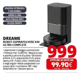 Comet DREAME ROBOT ASPIRAPOLVERE X40 ULTRA COMPLETE offerta