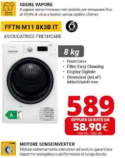 Comet ASCIUGATRICE FRESHCARE FFTN M11 8X3B IT offerta