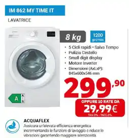 Comet LAVATRICE IM 862 MY TIME IT offerta