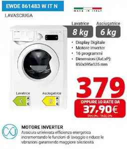 Comet LAVASCIUGA EWDE 861483 W IT N offerta