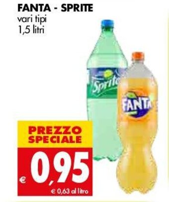 Tigros Fanta - Sprite 1,5 litri offerta