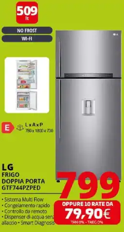 Comet LG FRIGO DOPPIA PORTA GTF744PZPED offerta