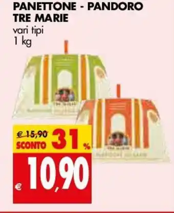 Tigros Tre Marie Panettone - Pandoro 1 kg offerta