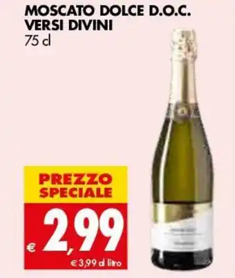 Versi Divini Moscato Dolce D.O.C. 75 cl