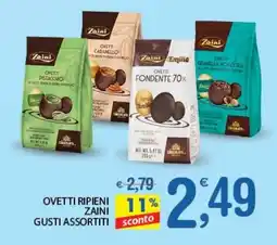 Qui Discount Ovetti ripieni zaini gusti assortiti offerta