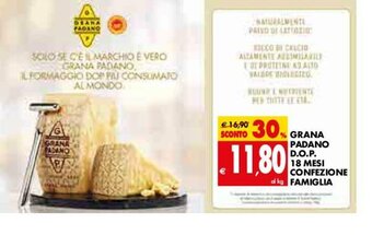 Tigros Grana Padano D.O.P. 18 Mesi Confezione Famiglia offerta